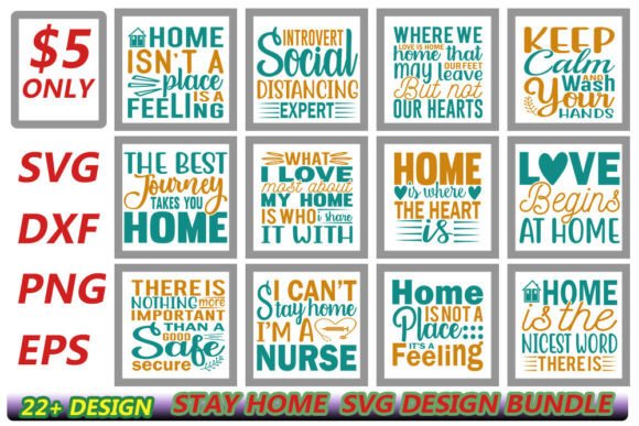 Download Stay Home Svg Quotes Designs Bundle - Premium Resources