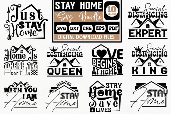 Download Stay Home Svg Bundle - Stay home svg Collection